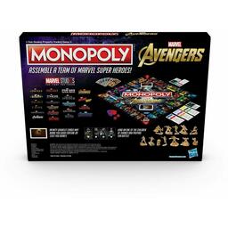 Monopoly: Avengers 2019 Back 3d