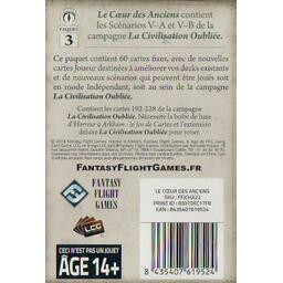 Horreur à Arkham: Le Jeu de Cartes - Le Cœur des Anciens Back