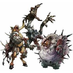 Zombicide: Black Plague - Zombie Bosses Abomination Pack Artwork