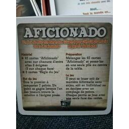 Aficionado Cartes