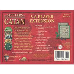 The Settlers of Catan: 5-6 Player Extension 2007 Back