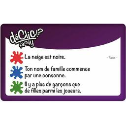Déclic !? Family 2016 Carte