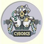 Skull & Roses Red Cyborgs