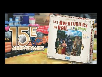  Asmodee Jeu - Les Aventuriers du Rail : Europe (15eme  Anniversaire) : Toys & Games