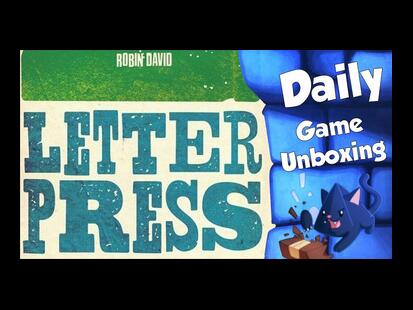 Letterpress Unboxing