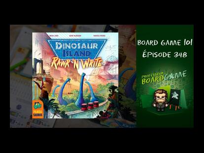 Dinosaur Island: Rawr 'n Write Règle et Critique