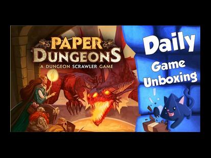 Paper Dungeons: A Dungeon Scrawler Game Unboxing