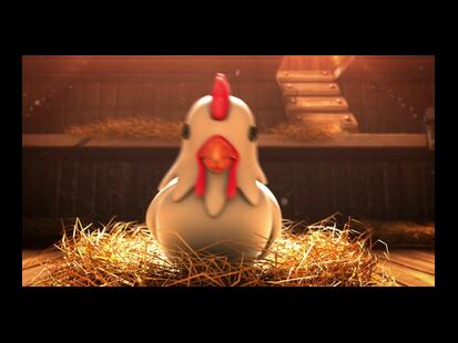 Les Poules ont la Bougeotte Jr. Publicité