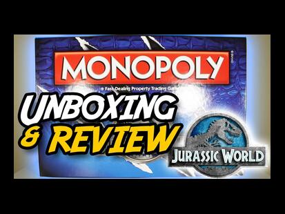 Monopoly: Jurassic World Unboxing and Review