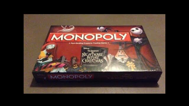Monopoly Tim Burton's The Nightmare Before Christmas Board Game